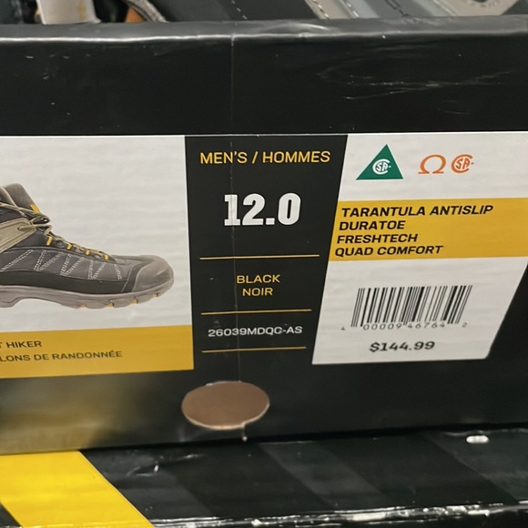 Men's Mid Cut Duratoe FreshTech Work Boots - Black - Picture 2 of 6